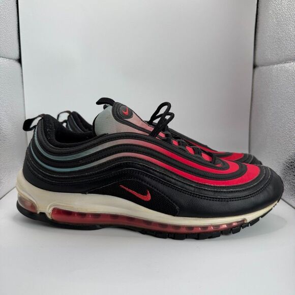 Nike Air Max 97 Blue Fury Ember Shoes Men Size 11.5 Black/Red Running CJ0768 001 main image 7